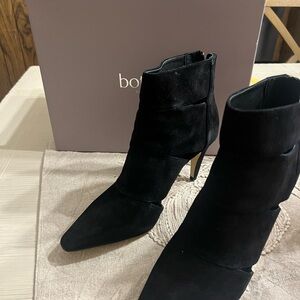 Botkier Black Suede Ankle Booties